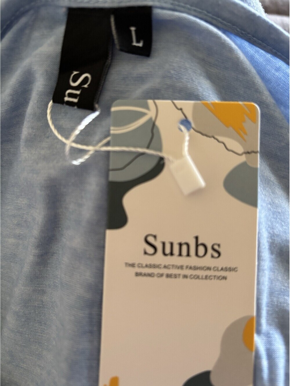 SUNBS, Ruffled Sleeve Top Size Lg - Picture 3 of 4